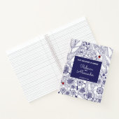 Carnet Elégante planification de Mariage Bleu Blanc (Intérieur)