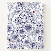 Carnet Elégante planification de Mariage Bleu Blanc (Dos)