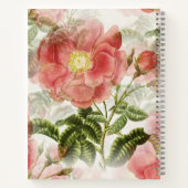 Carnet Élégante Poésie Fleurs Roses (Dos)