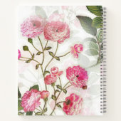 Carnet Élégante poésie rose roses (Dos)