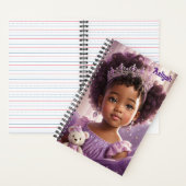 Carnet Élégante princesse violette ethnique (À l'intérieur)