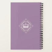 Carnet Élégante princesse violette ethnique (Verso)