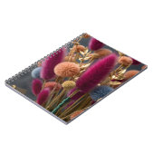 Carnet Élégante queue de lapin séchée et florale pom-pom  (Côté gauche)
