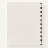 Carnet Élégante recette minimaliste de beige (Dos)