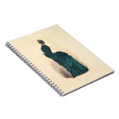 Carnet Élégante robe victorienne bleue (Côté Droit)