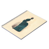 Carnet Élégante robe victorienne bleue (Côté gauche)