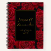 Carnet Élégante Rose rouge - Wedding planner (Devant)
