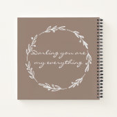 Carnet Élégante Sienna Lettres à mon fils (Dos)