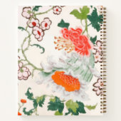 Carnet Élégante spirale de monogramme floral (Dos)