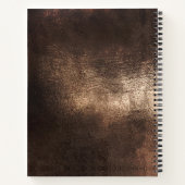 Carnet Élégantes écailles de sirène vert turquoise or (Dos)