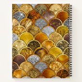 Carnet Élégantes échelles de sirène en or (Dos)