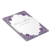Carnet Élégantes notes et idées rustiques en dentelle flo (Côté Droit)