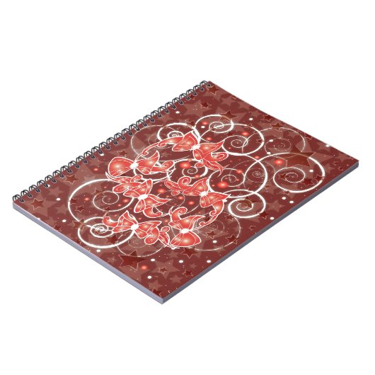 Carnet Élégants et mignons vaches et étoiles de Noël (Côté gauche)