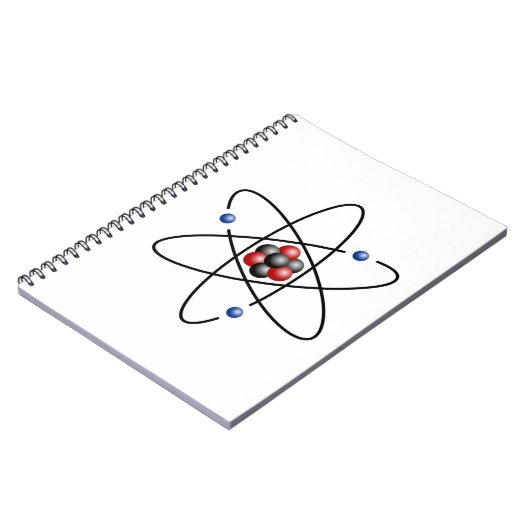 Carnet Élément chimique lithium Atom Numéro atomique 3 (Côté gauche)