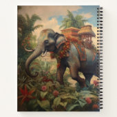Carnet Élément d'art personnalisé de jardin tropical à él (Dos)
