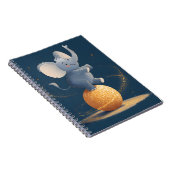 Carnet Élément de cirque scintillant sur un ballon doré A (Côté Droit)