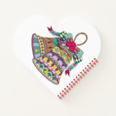 Carnet Élément de cloches de Noël décoratives (Dos)
