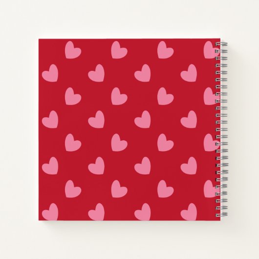 Carnet Élément de dessin animé mignon Éléphant Rouge Blan (Dos)