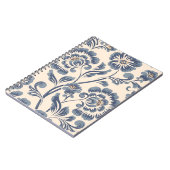 Carnet Elément motif vintage continu fleur. Élégant t (Côté gauche)