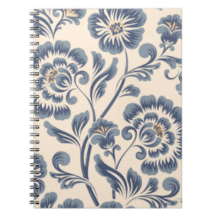 Carnet Elément motif vintage continu fleur. Élégant t