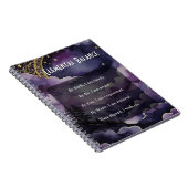 Carnet Elemental Balance Purple Night Sky Pagan Prayer (Côté Droit)