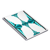 Carnet Éléments Art déco en vert turquoise (Côté Droit)