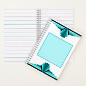 Carnet Éléments Art déco en vert turquoise (À l'intérieur)