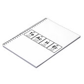 Carnet Éléments chimiques de professeur de Sciences (Côté gauche)