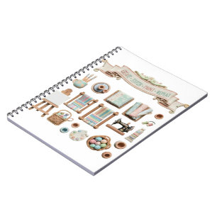 Carnet Éléments d'arts, d'artisanat et de couture mignons