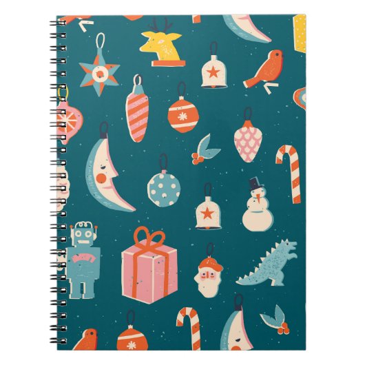 Carnet Éléments de Noël Jeu de vacances d'hiver (Devant)