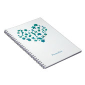 Carnet Éléments de Plage Aquarelle Bleu Turquoise Moderne (Côté Droit)