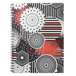 Carnet Éléments d'illustration abstraits vintage graphiqu