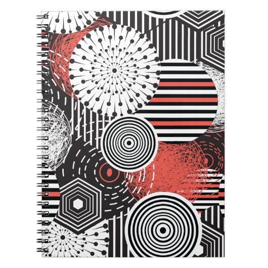 Carnet Éléments d'illustration abstraits vintage graphiqu (Devant)