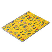 Carnet éléments égyptiens, Anubis, motif pyramides. (Côté gauche)
