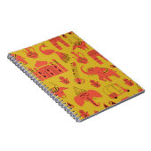 Carnet Éléments Indiens, Main Tirée Vintage. (Côté Droit)