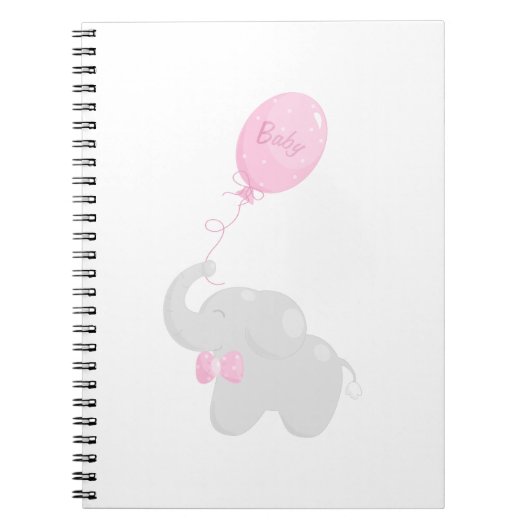 Carnet Eléphant avec ballon (Devant)