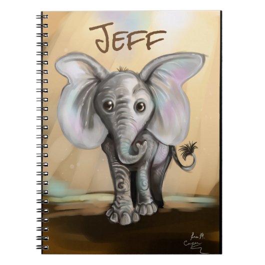 Carnet Eléphant bébé (Devant)