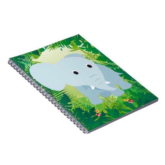 Carnet Eléphant Bébé mignon (Côté Droit)