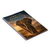 Carnet Éléphant d'Afrique Savane ANIMAUX (Côté Droit)