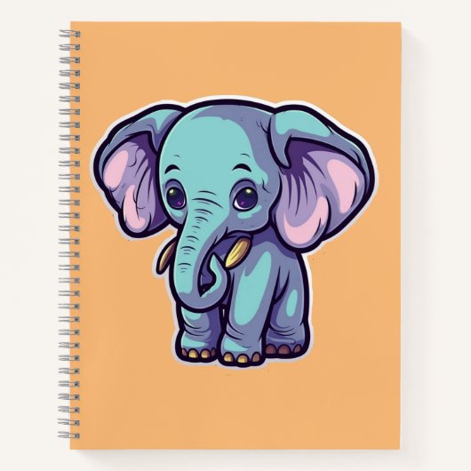 CARNET ÉLÉPHANT DE CARTOON (Devant)