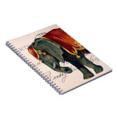 Carnet Eléphant de cirque vintage (Côté Droit)