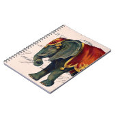 Carnet Eléphant de cirque vintage (Côté gauche)