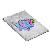 Carnet Éléphant de dessin animé mignon (Côté Droit)