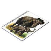 Carnet Éléphant de mère avec le veau (Côté gauche)