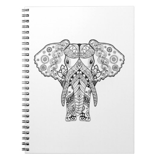 Carnet Éléphant de style (Devant)