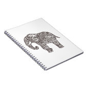 Carnet Éléphant décoratif de style (Côté Droit)