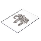 Carnet Éléphant décoratif de style (Côté gauche)