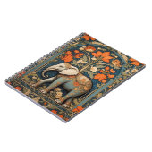 Carnet Eléphant décoré William Morris Inspiré Floral (Côté gauche)