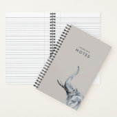 Carnet Eléphant élégant Personnalisé (À l'intérieur)