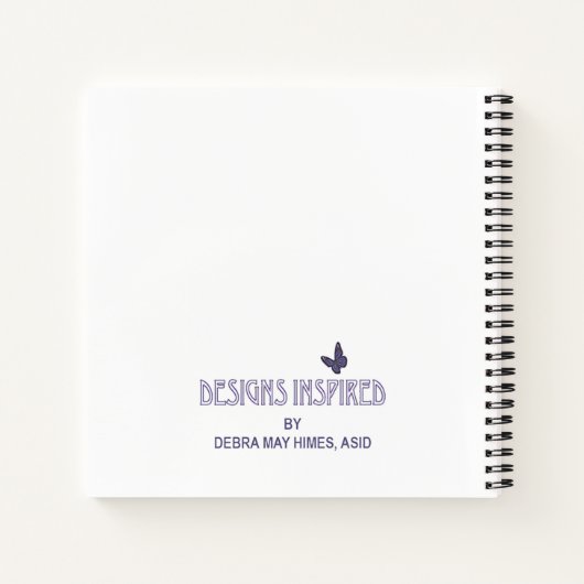 Carnet Eléphant et papillons (Dos)